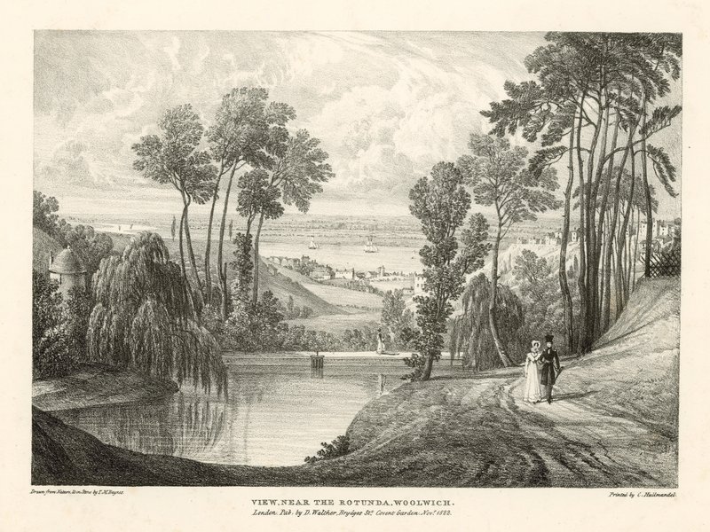 Vista, perto, a, rotunda, Woolwich, londres de Thomas Mann Baynes