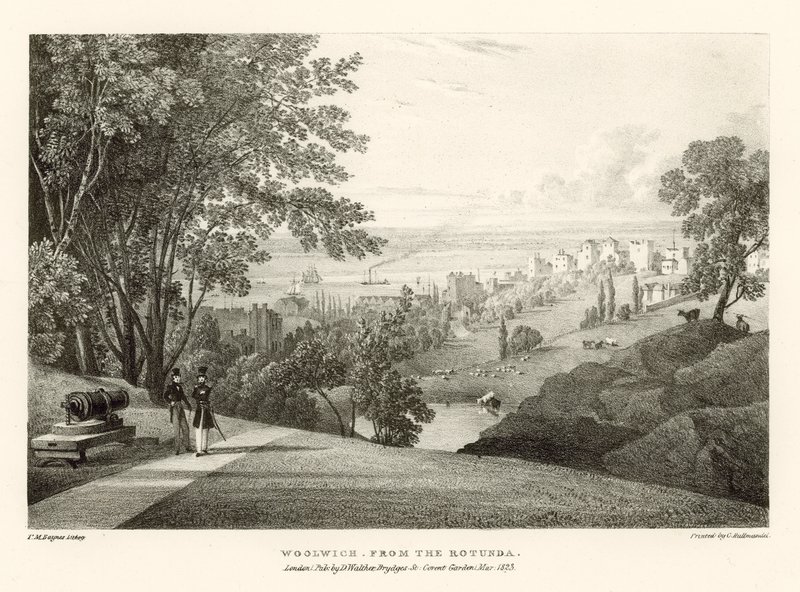 Woolwich da rotunda, Londres de Thomas Mann Baynes