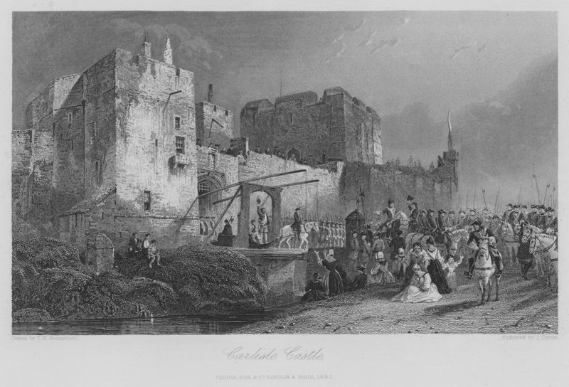 Castelo de Carlisle (gravura) de Thomas Miles II Richardson