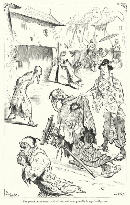 Ilustração para Gullivers Travels de Jonathan Swift (gravura) de Thomas Morten