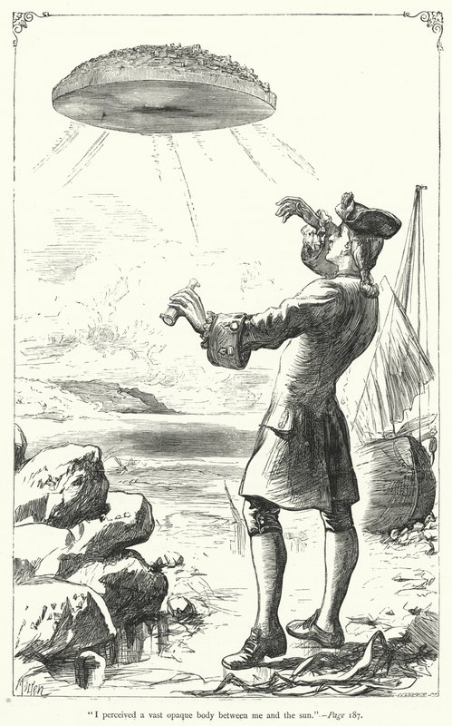 Ilustração para Gullivers Travels de Jonathan Swift (gravura) de Thomas Morten
