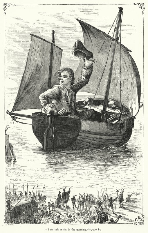 Ilustração para Gullivers Travels de Jonathan Swift (gravura) de Thomas Morten