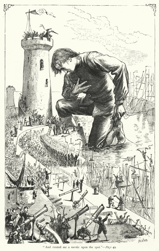 Ilustração para Gullivers Travels de Jonathan Swift (gravura) de Thomas Morten