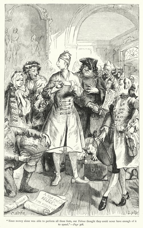 Ilustração para Gullivers Travels de Jonathan Swift (gravura) de Thomas Morten