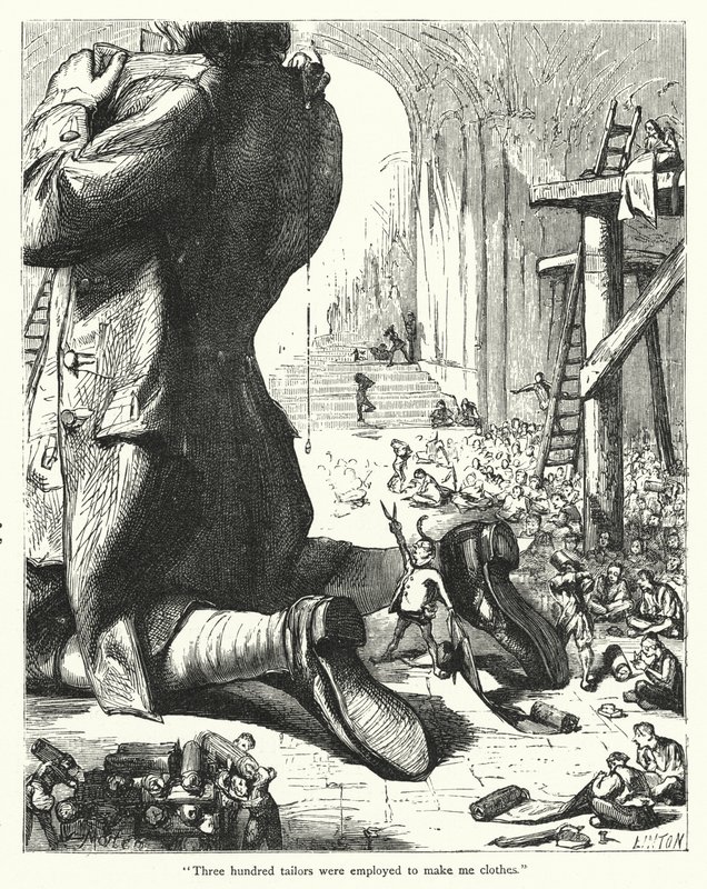 Ilustração para Gullivers Travels de Jonathan Swift (gravura) de Thomas Morten