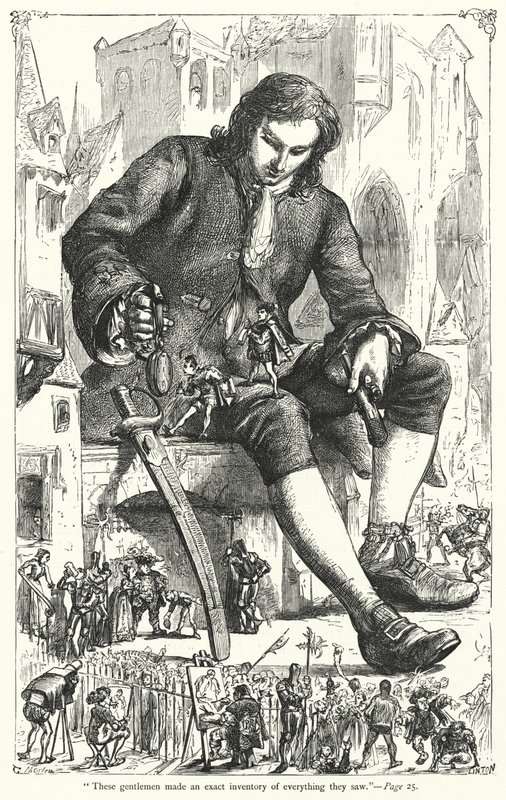 Ilustração para Gullivers Travels de Jonathan Swift (gravura) de Thomas Morten
