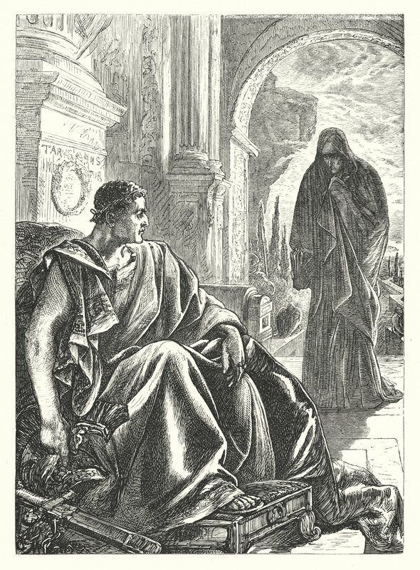 A Sibila Cumaean (gravura) de Thomas Morten