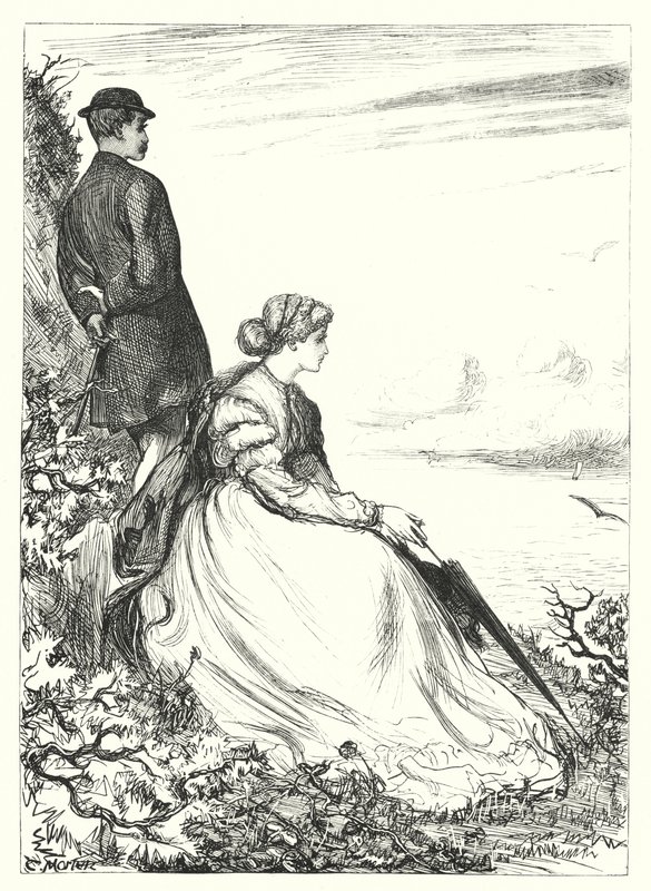 Sob as Falésias (gravura) de Thomas Morten