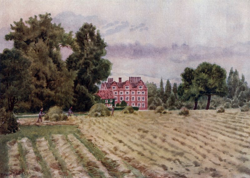 Kew Gardens: O Palácio (cor litho) de Thomas Mower Martin