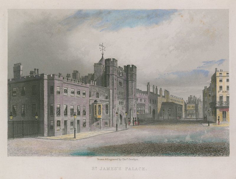 Palácio de St James no Pall Mall de Thomas Onwhyn