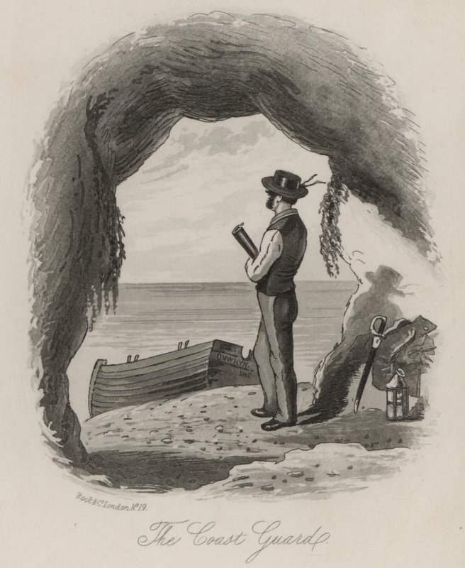 A Guarda Costeira (litho) de Thomas Onwhyn