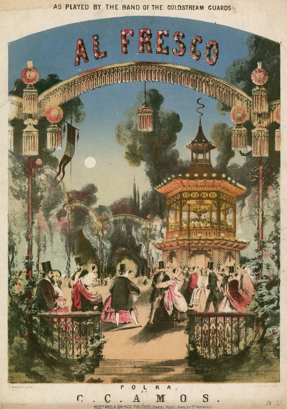 Al Fresco Polka, partitura musical de Thomas Packer