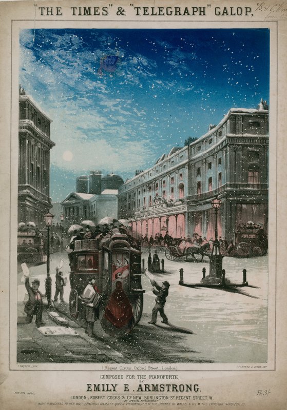 Partitura para The Times e Telegraph Galop de Thomas Packer