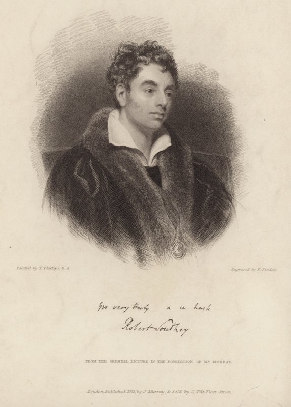 Retrato de Robert Southey de Thomas Phillips