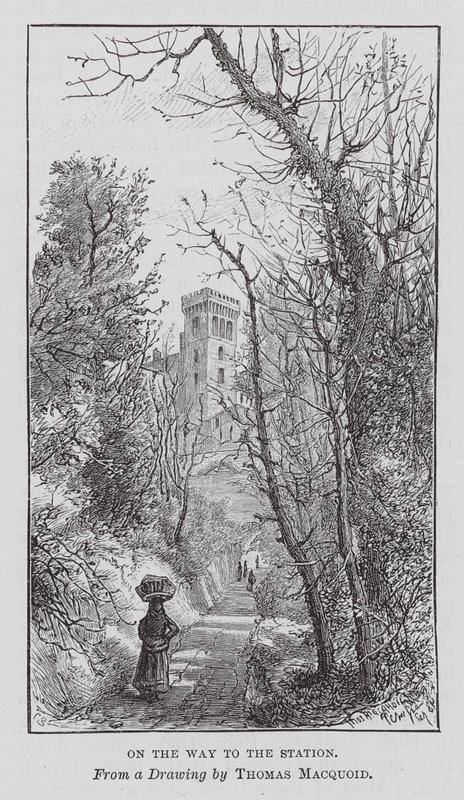 A caminho da estação (gravura) de Thomas Robert Macquoid