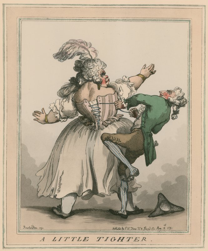 Um pouco mais apertado de Thomas Rowlandson