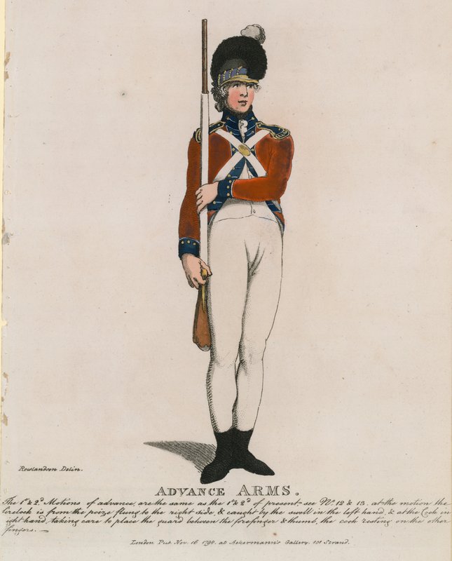 Associação Clerkenwell: Advance Arms de Thomas Rowlandson