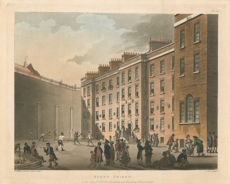 Prisão de frotas, 1808 de Thomas Rowlandson