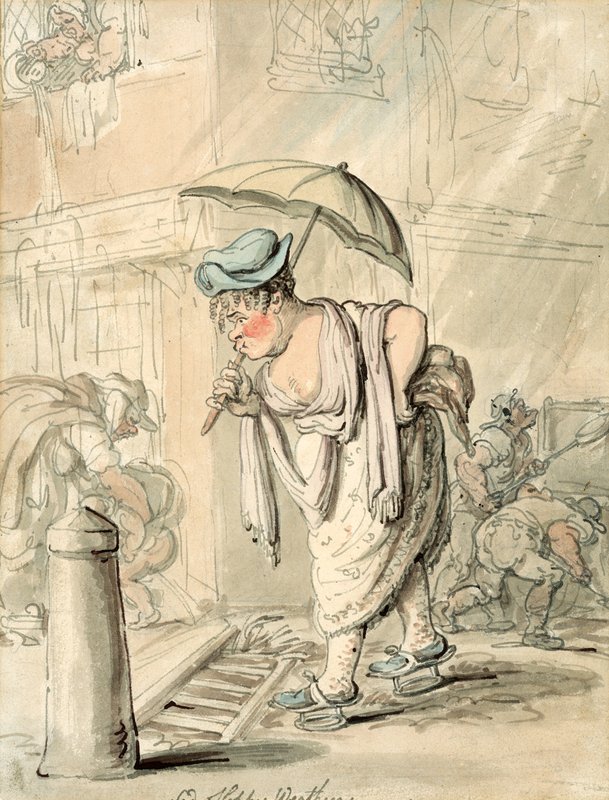 Tempo desleixado triste de Thomas Rowlandson