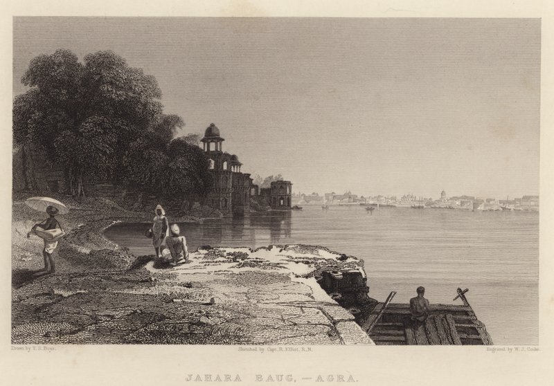 Jahara Baug, Agra (gravura) de Thomas Shotter Boys