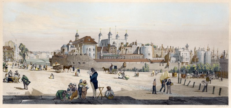 Torre de Londres e Mint de Great Tower Hill de Thomas Shotter Boys