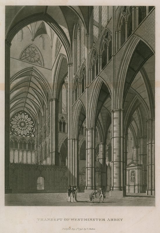 Transepto da Abadia de Westminster, Londres de Thomas Snr. Malton