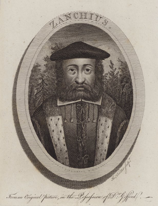 Girolamo Zanchi, clérigo italiano da Reforma Protestante (gravura) de Thomas Trotter