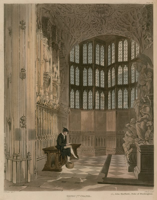 Capela de Henrique 7; Westminster, Londres de Thomas Uwins