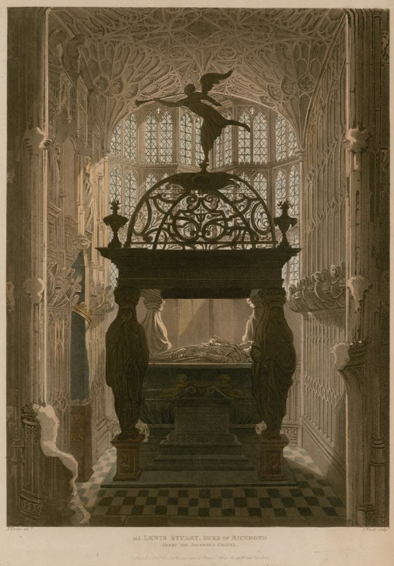 Memorial, para, lewis, Stuart, Henry, a, sétima capela, abadia westminster, londres de Thomas Uwins