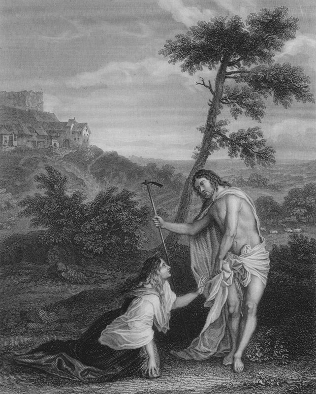 Aparição de Cristo após sua ressurreição de Tiziano Vecelli