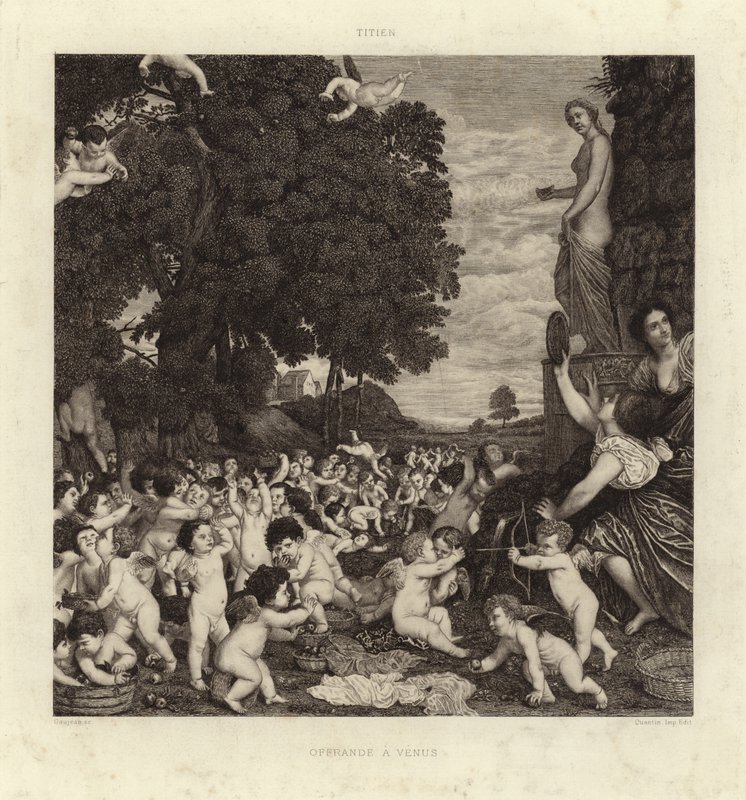 A adoração de Vênus de Tiziano Vecelli