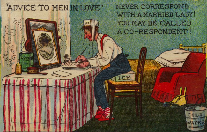 Conselho aos homens no amor, nunca corresponda com uma senhora casada! Você pode ser chamado de co-respondente de Tom Browne