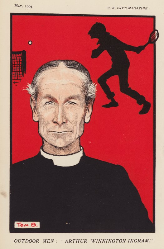 Arthur Winnington-Ingram, Bispo de Londres (litografia a cores) de Tom Browne