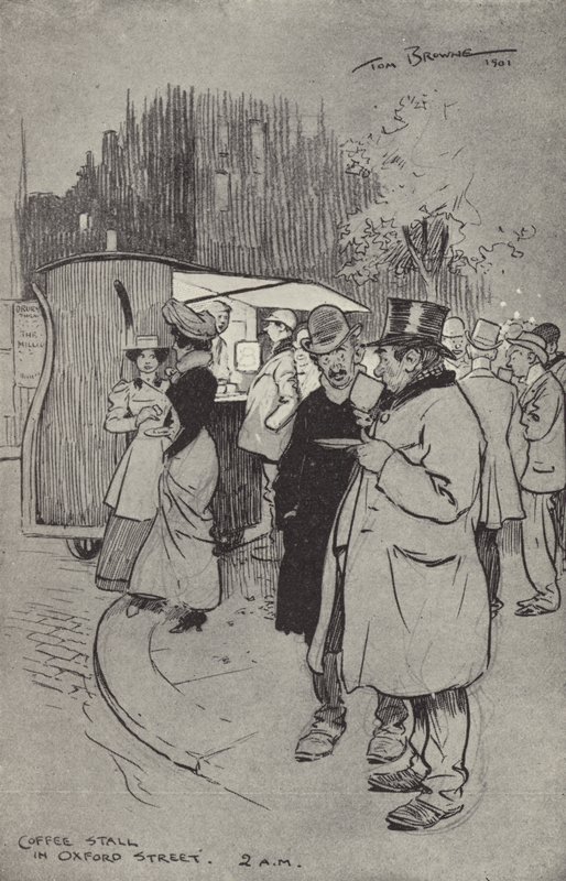 Coffee Stall em Oxford Street, 2h de Tom Browne