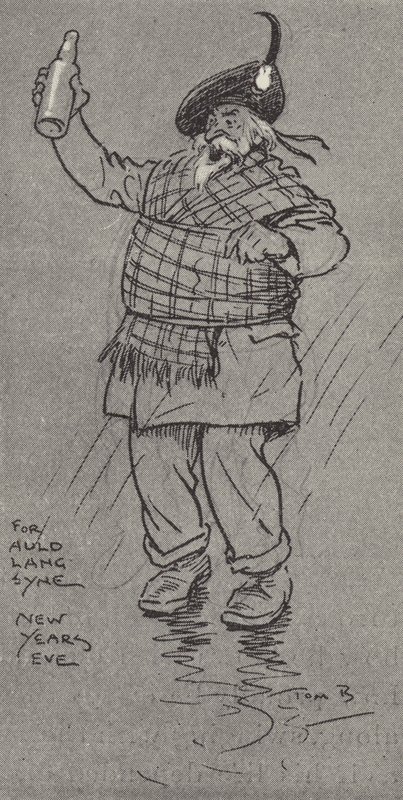 Para Auld Lang Syne, véspera de Ano Novo de Tom Browne