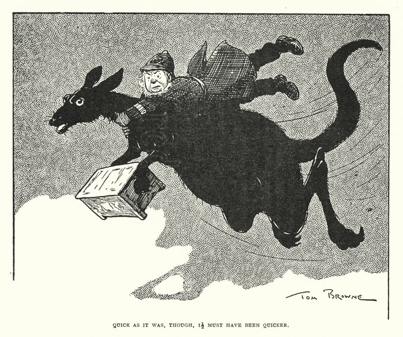 Por mais rápido que fosse, no entanto, deve ter sido mais rápido (litho) de Tom Browne