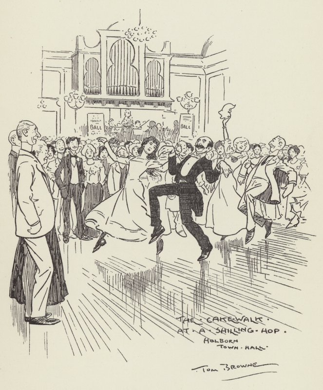 A caminhada do bolo em um Shilling Hop, câmara municipal de Holborn de Tom Browne