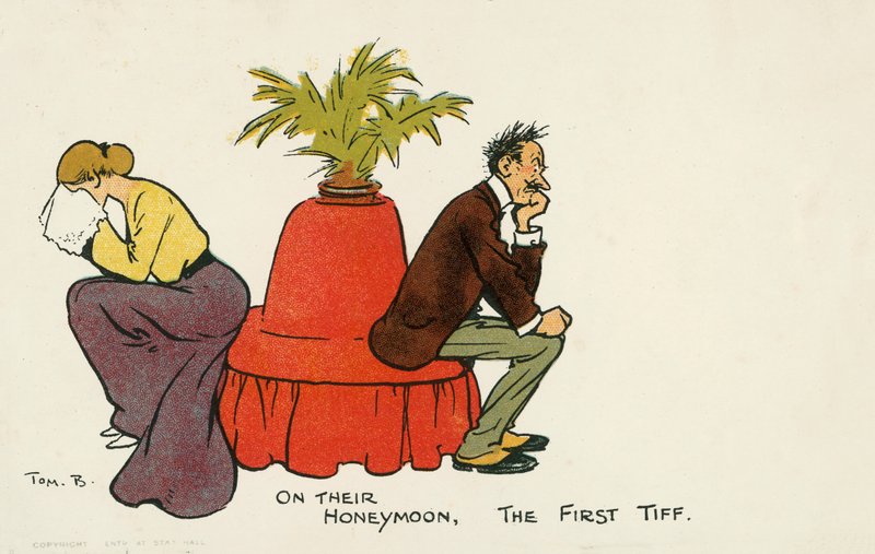 A primeira tiff (litografia a cores) de Tom Browne