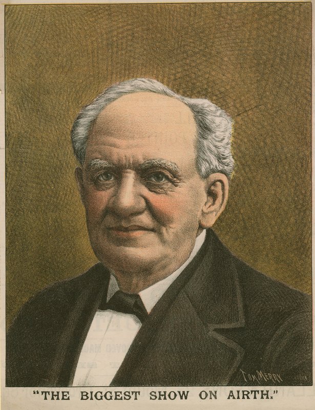 Retrato de PT Barnum, o maior show na airth de Tom Merry