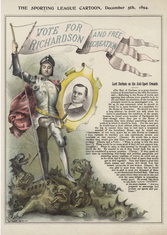 Vote para Richardson (litografia colorida) de Tom Merry