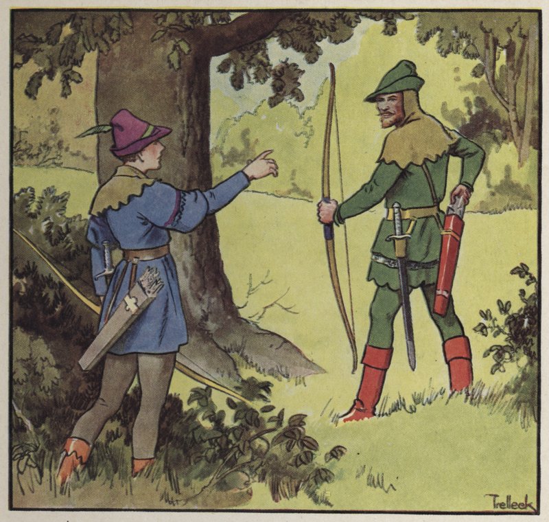 Robin Hood e os seus homens alegres (cor litho) de Trelleek Trelleek