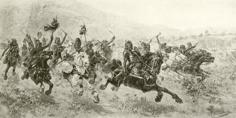 Átila, o Flagelo de Deus (gravura) de Ulpiano Checa y Sanz