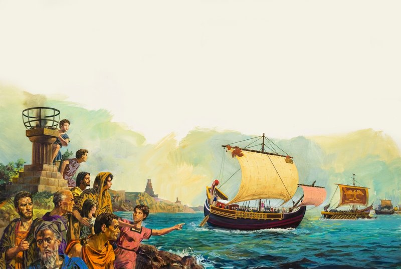 Soldados romanos deixando a Grã-Bretanha de Unbekannt Unbekannt
