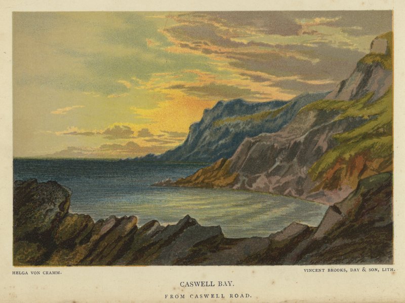 Caswell Bay, da Caswell Road de Unbekannt Unbekannt