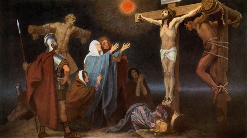 Jesus morre na cruz de Unbekannt Unbekannt