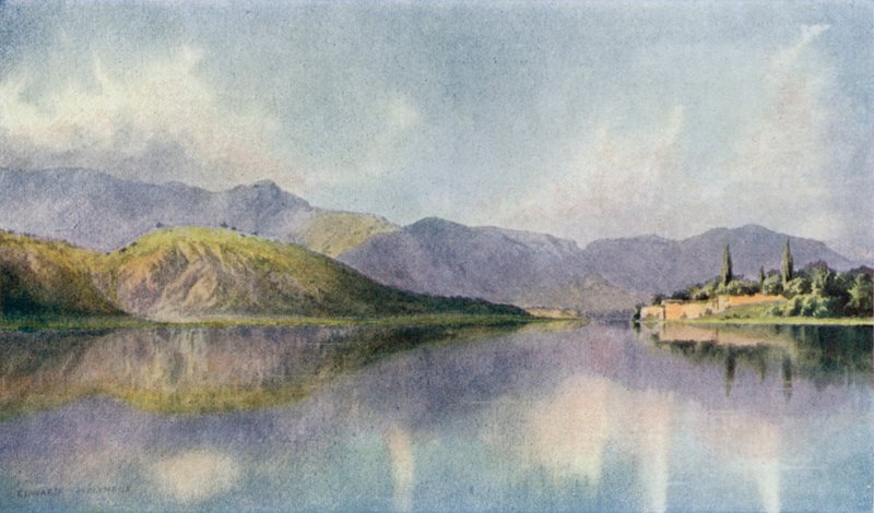 Ruínas dos Jardins de Lalla Rookh, Lago Manasbal de Unbekannt Unbekannt