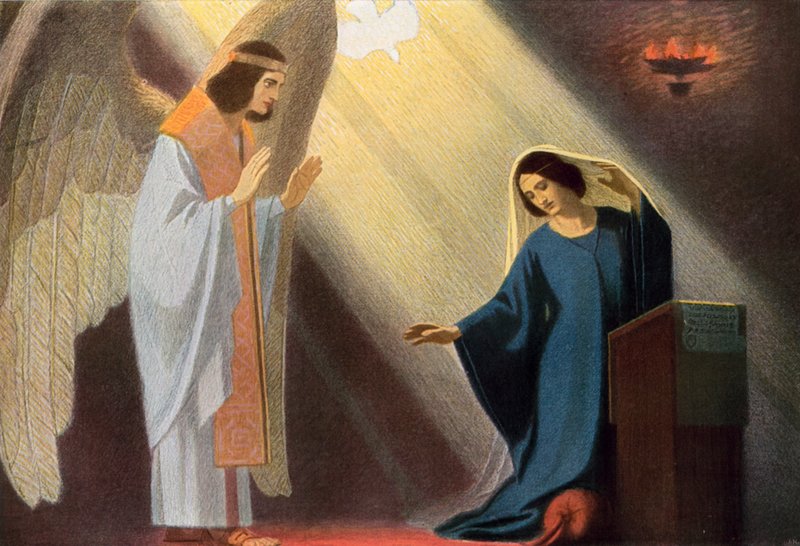 A Anunciação à Virgem Maria de Unbekannt Unbekannt