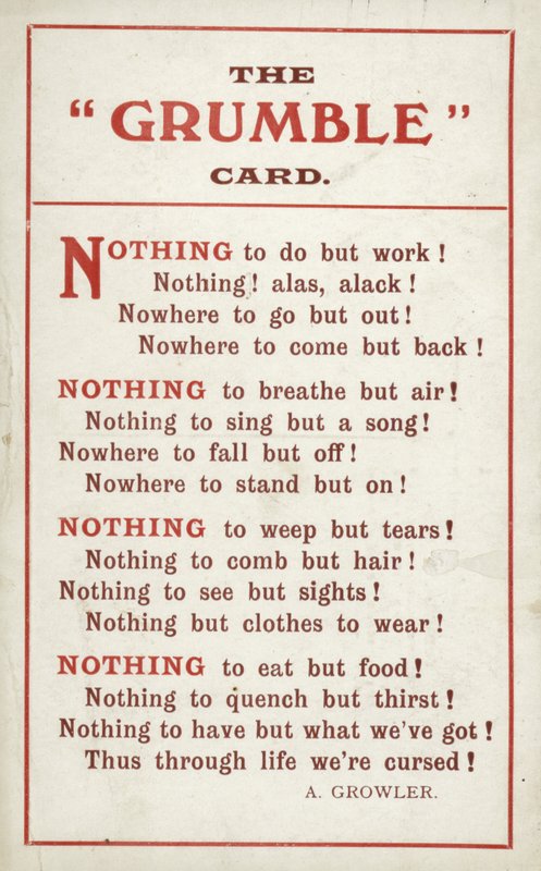 Grumbling (litho) de Unbekannt