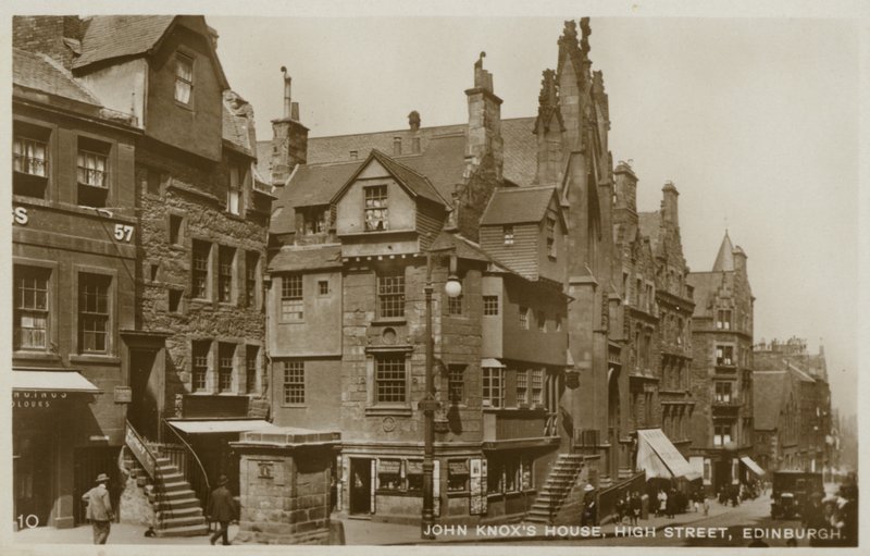 Casa de John Knox, Edimburgo, Escócia (foto a p/b) de Unbekannt