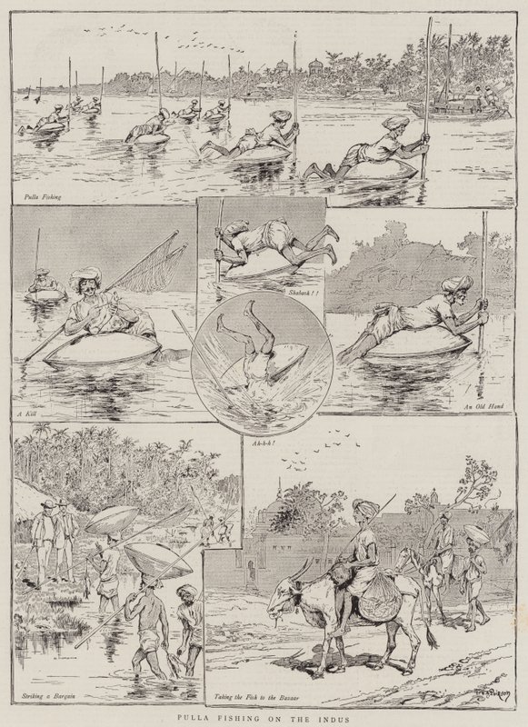 Pulla pesca no Indus de Victor Armand Poirson